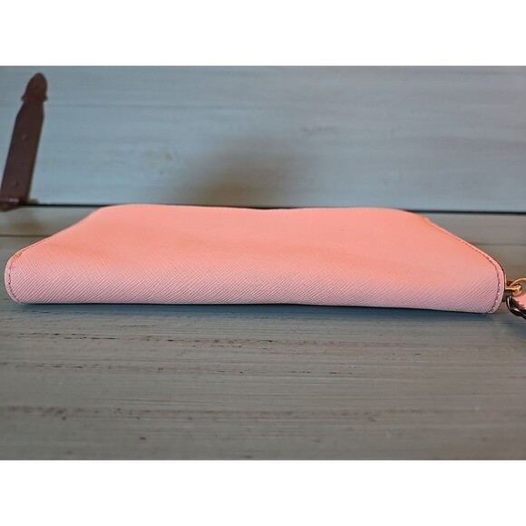 Kate Spade Pink Wallet Zipper, Women Leather Holds Cash Coins Credit Cards 7×3 - Picture 7 of 15